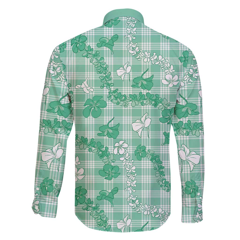 Omaomao Aloha Hawaii Family Matching Puletasi and Hawaiian Shirt Plumeria Lei With Palaka Motif - Polynesian Pride