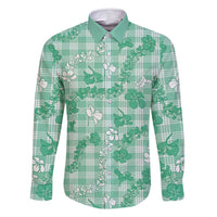 Omaomao Aloha Hawaii Family Matching Summer Maxi Dress and Hawaiian Shirt Plumeria Lei With Palaka Motif - Polynesian Pride