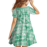 Omaomao Aloha Hawaii Family Matching Tank Maxi Dress and Hawaiian Shirt Plumeria Lei With Palaka Motif - Polynesian Pride