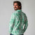 Omaomao Aloha Hawaii Long Sleeve Polo Shirt Plumeria Lei With Palaka Motif - Polynesian Pride