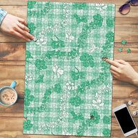 Omaomao Aloha Hawaii Puzzle Plumeria Lei With Palaka Motif - Polynesian Pride