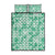 Omaomao Aloha Hawaii Quilt Bed Set Plumeria Lei With Palaka Motif - Polynesian Pride
