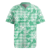 Omaomao Aloha Hawaii Rugby Jersey Plumeria Lei With Palaka Motif - Polynesian Pride