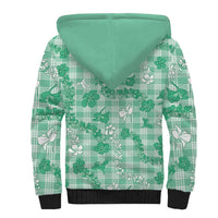 Omaomao Aloha Hawaii Sherpa Hoodie Plumeria Lei With Palaka Motif LT14 - Polynesian Pride