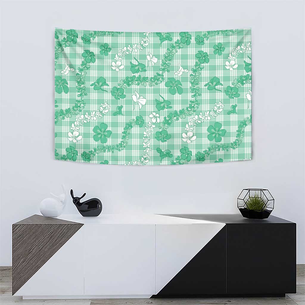 Omaomao Aloha Hawaii Tapestry Plumeria Lei With Palaka Motif - Polynesian Pride