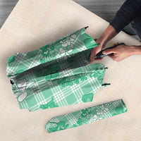 Omaomao Aloha Hawaii Umbrella Plumeria Lei With Palaka Motif - Polynesian Pride