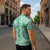 Omaomao Aloha Hawaii Zipper Polo Shirt Plumeria Lei With Palaka Motif - Polynesian Pride