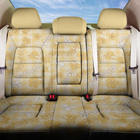Melemele Aloha Hawaii Back Car Seat Cover Plumeria Lei With Palaka Motif LT14 One Size Yellow - Polynesian Pride