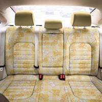 Melemele Aloha Hawaii Back Car Seat Cover Plumeria Lei With Palaka Motif LT14 - Polynesian Pride