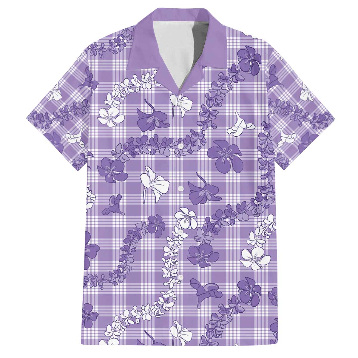 Poni Aloha Hawaii Family Matching Off The Shoulder Long Sleeve Dress and Hawaiian Shirt Plumeria Lei With Palaka Motif - Polynesian Pride