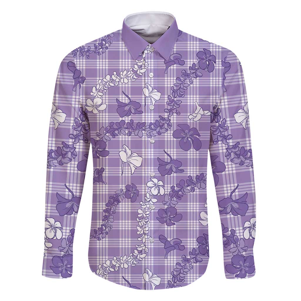 Poni Aloha Hawaii Family Matching Off Shoulder Maxi Dress and Hawaiian Shirt Plumeria Lei With Palaka Motif - Polynesian Pride