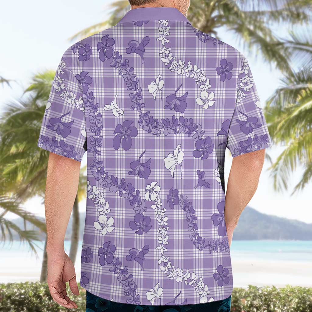 Poni Aloha Hawaii Hawaiian Shirt Plumeria Lei With Palaka Motif - Polynesian Pride