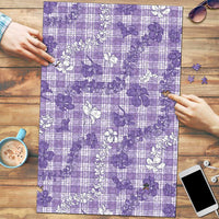 Poni Aloha Hawaii Puzzle Plumeria Lei With Palaka Motif - Polynesian Pride