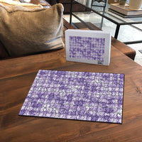 Poni Aloha Hawaii Puzzle Plumeria Lei With Palaka Motif - Polynesian Pride