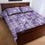 Poni Aloha Hawaii Quilt Bed Set Plumeria Lei With Palaka Motif - Polynesian Pride