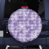 Poni Aloha Hawaii Spare Tire Cover Plumeria Lei With Palaka Motif - Polynesian Pride