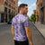 Poni Aloha Hawaii Zipper Polo Shirt Plumeria Lei With Palaka Motif - Polynesian Pride