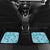 Polu Aloha Hawaii Car Mats Plumeria Lei With Palaka Motif - Polynesian Pride