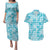 Polu Aloha Hawaii Couples Matching Puletasi and Hawaiian Shirt Plumeria Lei With Palaka Motif - Polynesian Pride