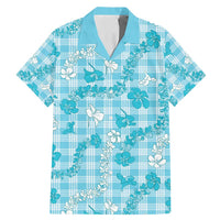 Polu Aloha Hawaii Family Matching Mermaid Dress and Hawaiian Shirt Plumeria Lei With Palaka Motif - Polynesian Pride