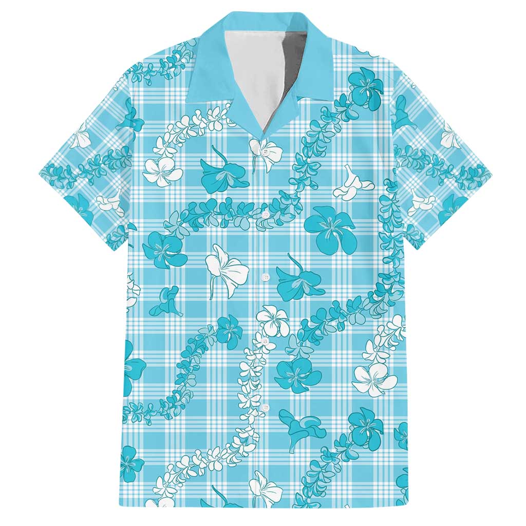 Polu Aloha Hawaii Hawaiian Shirt Plumeria Lei With Palaka Motif - Polynesian Pride