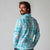 Polu Aloha Hawaii Long Sleeve Polo Shirt Plumeria Lei With Palaka Motif - Polynesian Pride