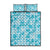 Polu Aloha Hawaii Quilt Bed Set Plumeria Lei With Palaka Motif - Polynesian Pride