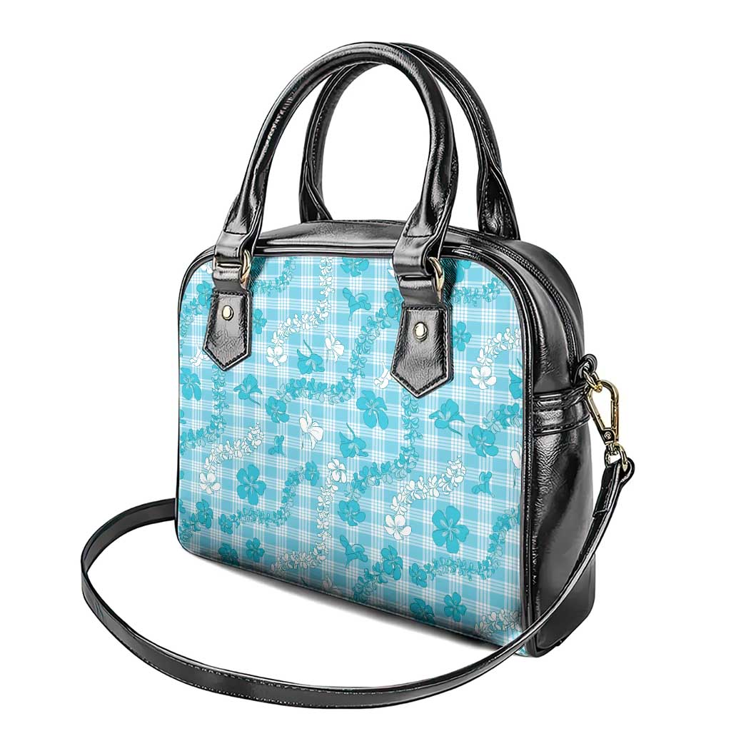Polu Aloha Hawaii Shoulder Handbag Plumeria Lei With Palaka Motif LT14 - Polynesian Pride