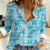 Polu Aloha Hawaii Women Casual Shirt Plumeria Lei With Palaka Motif - Polynesian Pride