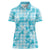 Polu Aloha Hawaii Women Polo Shirt Plumeria Lei With Palaka Motif - Polynesian Pride