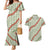 Omaomao Aloha Hawaii Couples Matching Mermaid Dress and Hawaiian Shirt Rosebud Lei With Palaka Motif - Polynesian Pride