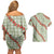 Omaomao Aloha Hawaii Couples Matching Off Shoulder Short Dress and Hawaiian Shirt Rosebud Lei With Palaka Motif - Polynesian Pride
