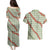 Omaomao Aloha Hawaii Couples Matching Puletasi and Hawaiian Shirt Rosebud Lei With Palaka Motif - Polynesian Pride