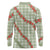 Omaomao Aloha Hawaii Long Sleeve Polo Shirt Rosebud Lei With Palaka Motif - Polynesian Pride