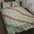 Omaomao Aloha Hawaii Quilt Bed Set Rosebud Lei With Palaka Motif - Polynesian Pride