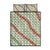 Omaomao Aloha Hawaii Quilt Bed Set Rosebud Lei With Palaka Motif - Polynesian Pride