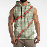 Omaomao Aloha Hawaii Sleeveless Hoodie Rosebud Lei With Palaka Motif - Polynesian Pride