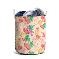 Colorful Aloha Hawaii Hibiscus Orchid Seamless Laundry Basket