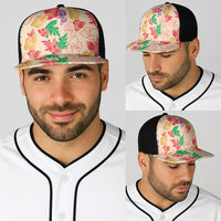 Colorful Aloha Hawaii Hibiscus Orchid Seamless Baseball Net Cap