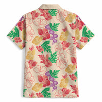 Colorful Aloha Hawaii Hibiscus Orchid Seamless Hawaiian Shirt