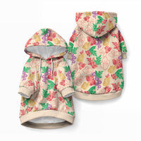 Colorful Aloha Hawaii Hibiscus Orchid Seamless Pet Hoodie