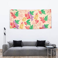 Colorful Aloha Hawaii Hibiscus Orchid Seamless Tapestry