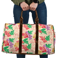 Colorful Aloha Hawaii Hibiscus Orchid Seamless Travel Bag