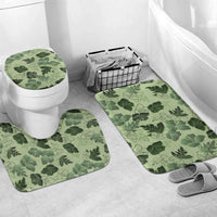 Vesuvian Green Aloha Hawaii Hibiscus Orchid Seamless Bathroom Set