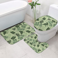 Vesuvian Green Aloha Hawaii Hibiscus Orchid Seamless Bathroom Set
