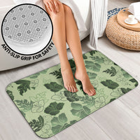Vesuvian Green Aloha Hawaii Hibiscus Orchid Seamless Bathroom Set