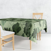 Vesuvian Green Aloha Hawaii Hibiscus Orchid Seamless Tablecloth