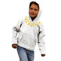 Samoa White Sunday Kid Hoodie Lotu Tamaiti 2023 With Coat Of Arms LT14 - Polynesian Pride