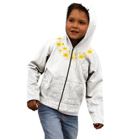 Samoa White Sunday Kid Hoodie Lotu Tamaiti 2023 With Coat Of Arms LT14 - Polynesian Pride