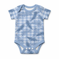 Blue Palaka Hawaii Palapalai Baby Onesie Hawaiian Fern